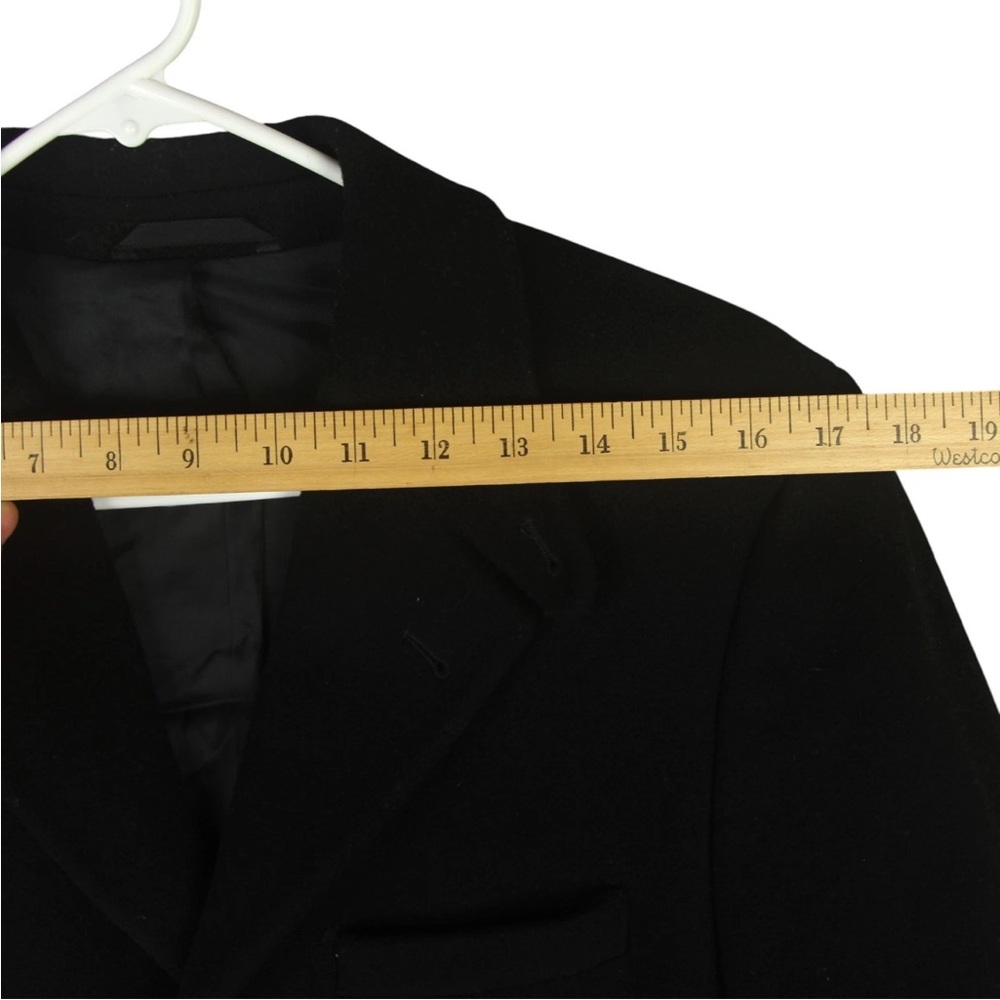 OUR LEGACY 1980-81 Black Cashmere Dinner Coat Mens 46 Black Wool Cashmere Blend - Picture 16 of 16